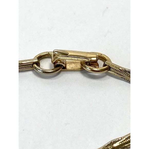 Necklace Vintage Caged Pearls Gold Tone Metal Beads Linked 30” - Picture 8 of 16